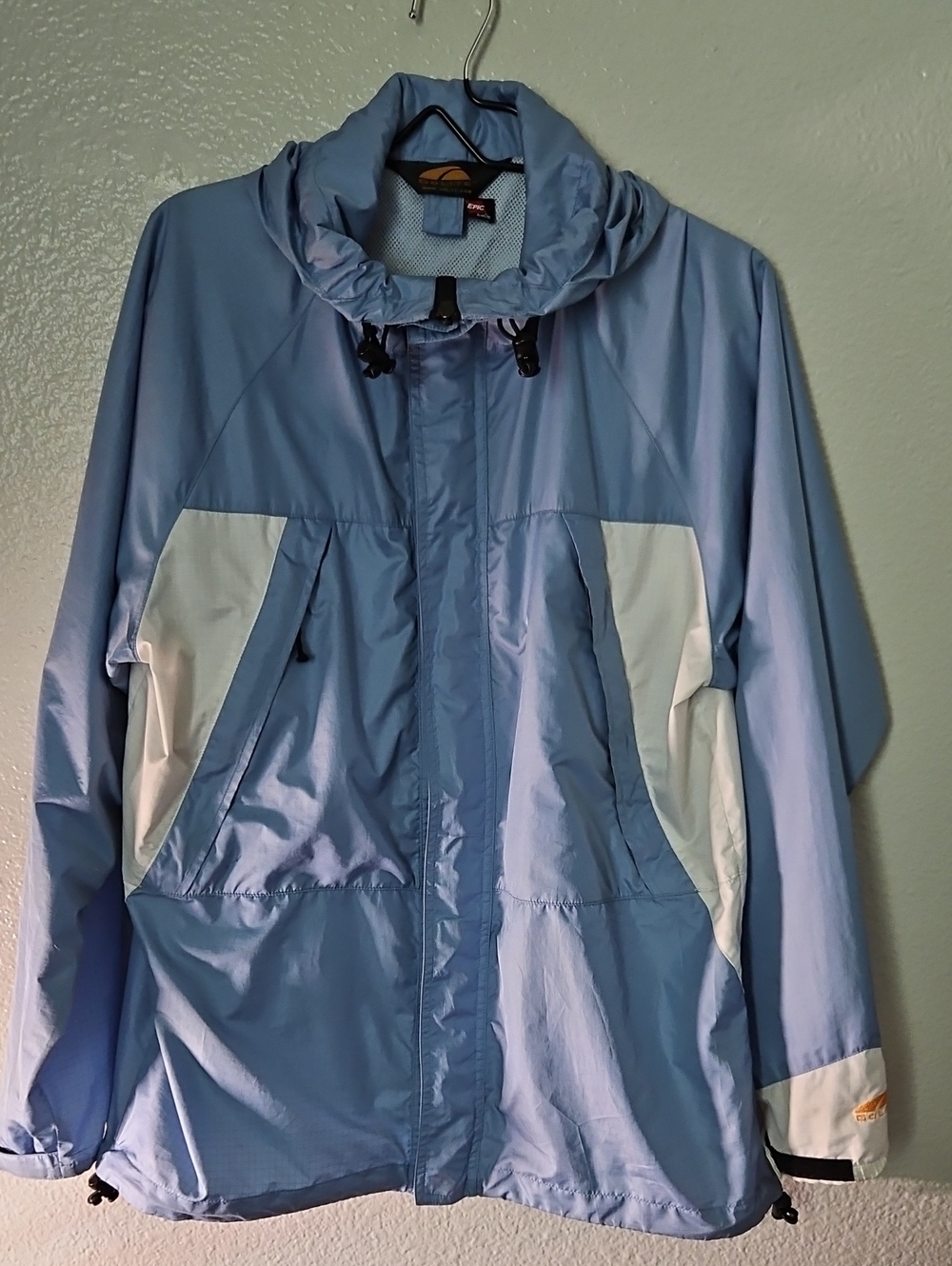 GoLite EPIC by Nextec Waterproof Windbreaker Jacket Women's L Blue/white